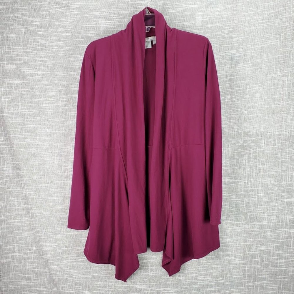 Athleta Agagra Wrap Top Knit Cardigan Medium Plum